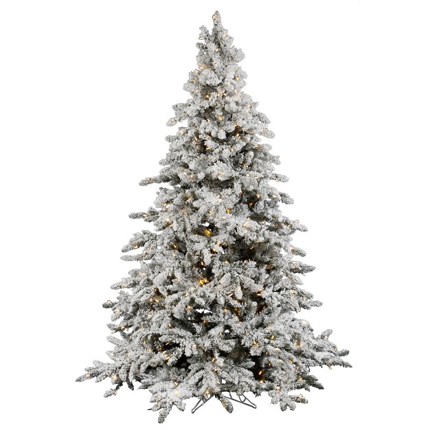 Vickerman Flocked Utica Fir Artificial Christmas Tree