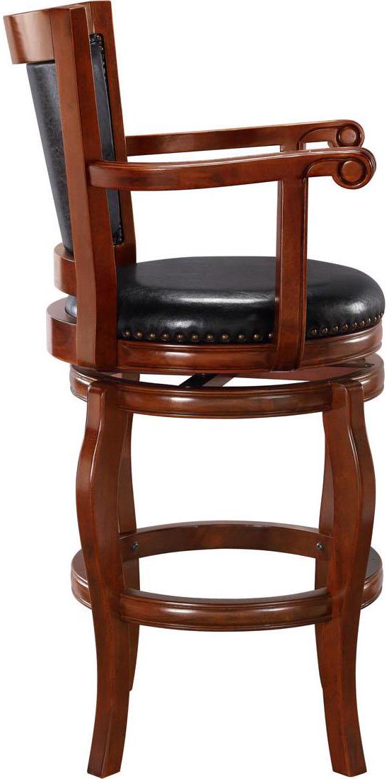 Boraam Jones Bar Stool with Swivel Cherry  Crowdfused