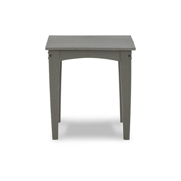 Signature Design by Ashley Visola Gray 3Piece Outdoor Occasional Table Package