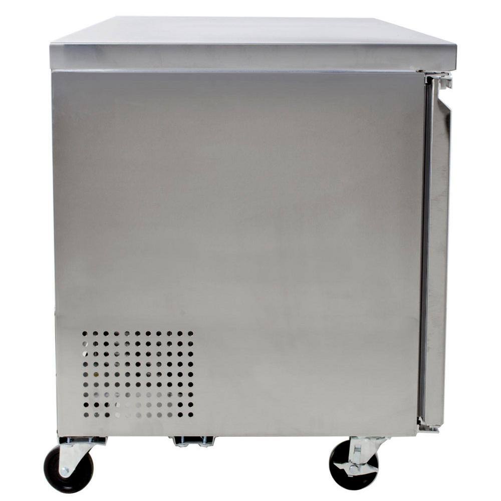 Cooler Depot 6.3 cu. ft. 1-Door Undercounter Commercial Refrigerator in Stainless Steel DXXTUC27R