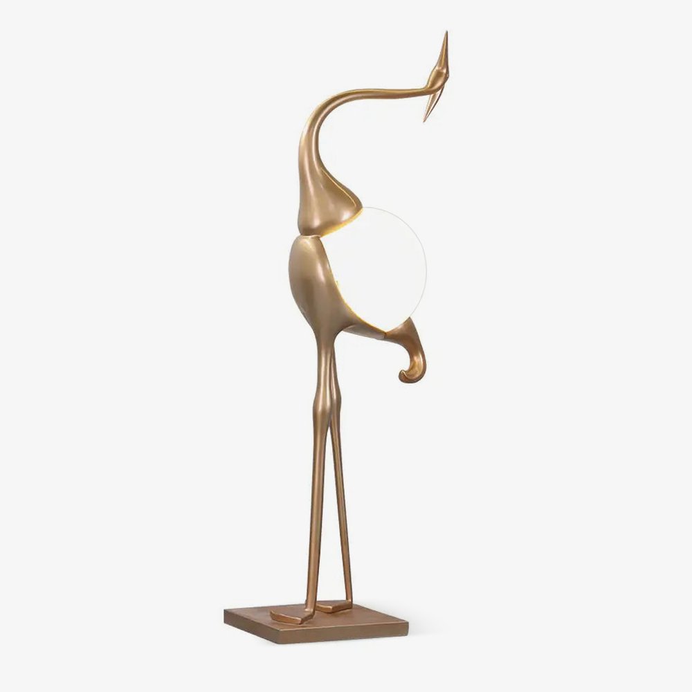 Heron Sculpture Floor Lamp