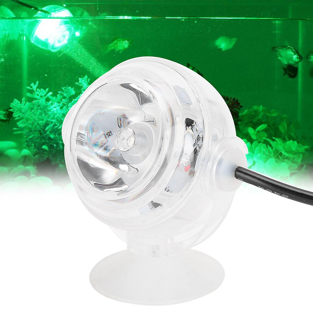 Plastic Waterproof Submersible Led Fish Tanks Colourful Gradient Night Spot Light Aquarium Freshwater Seawater Accessory 100 240vgreen Eu Plug