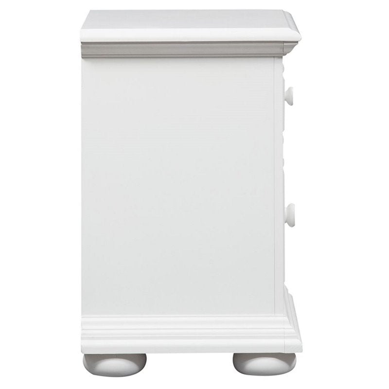 Bowery Hill 2 Drawer Nightstand in Oyster White