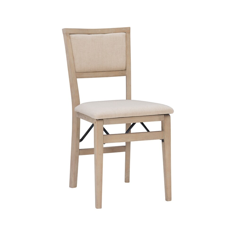 Ciara Grey Wash Folding Side Dining Chair (Set of 2)