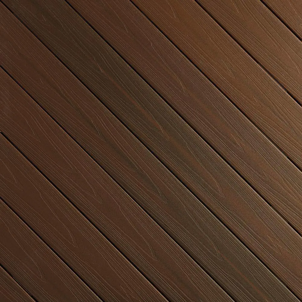 Fiberon ArmorGuard 1516 in. x 5-14 in. x 16 ft. Brazilian Walnut Grooved Edge Capped Composite Decking Board BRDVCG BW 16
