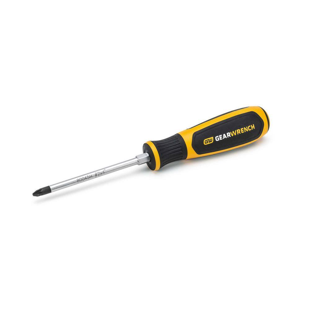 GEARWRENCH #2 x 4 in. Pozidriv Dual Material Screwdriver 80045H