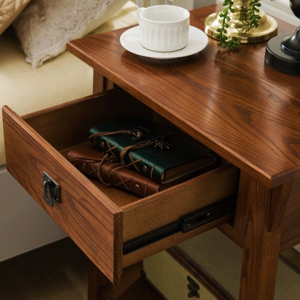 Leick Home Mission End Table with Drawer