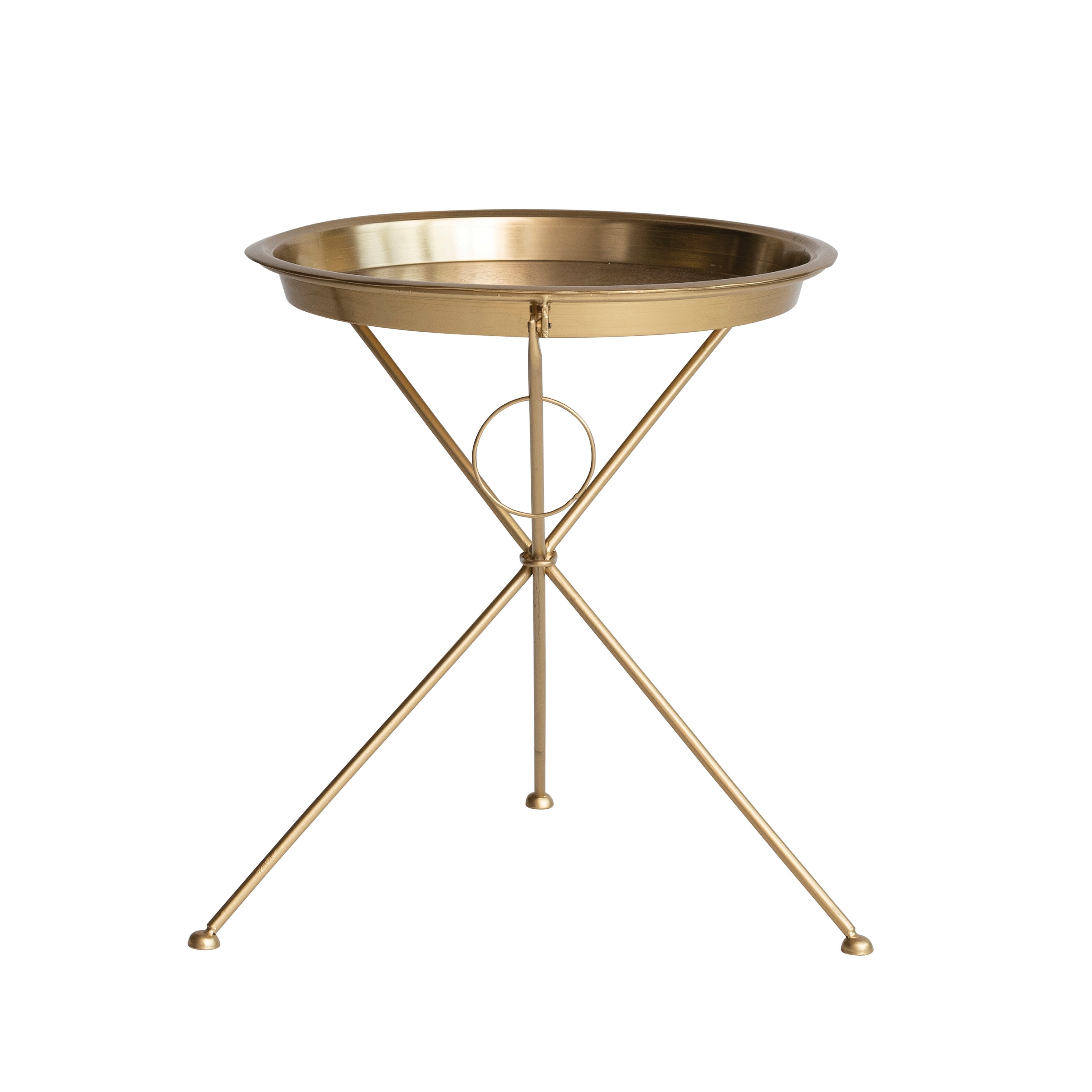 Art Deco Metal Folding Tray Table - 21.0