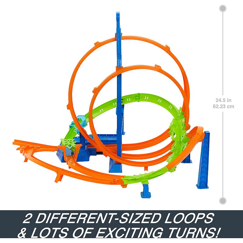 Mattel Hot Wheels 5 Crash Zones， Motorized Booster and 1 Car Track Set