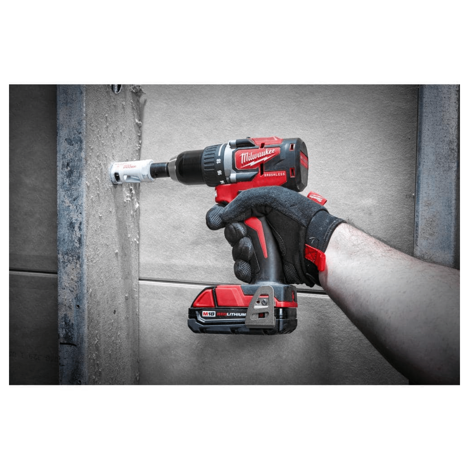 Milwaukee M18 18V Lithium-Ion Brushless Cordless Compact Drill/Impact Combo Kit (2-Tool) W/ (2) 2.0Ah Batteries， Charger and Bag (2892-22CT)