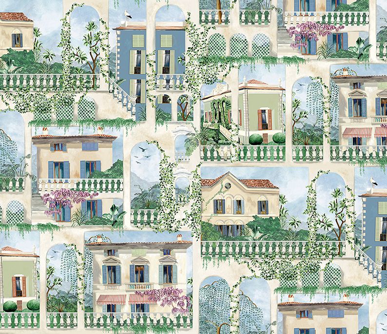 Sample Rhapsody Villa Como Azure Fabric