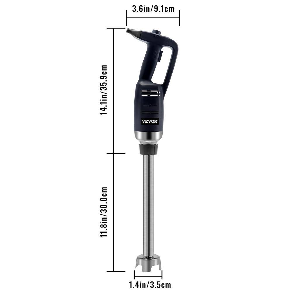 VEVOR Commercial Immersion Blender Constant Speed 350-Watt Hand Mixer Stainless Steel Hand Blender with Remove ShaftBlack SCJBQ350W30CMOKA1V1