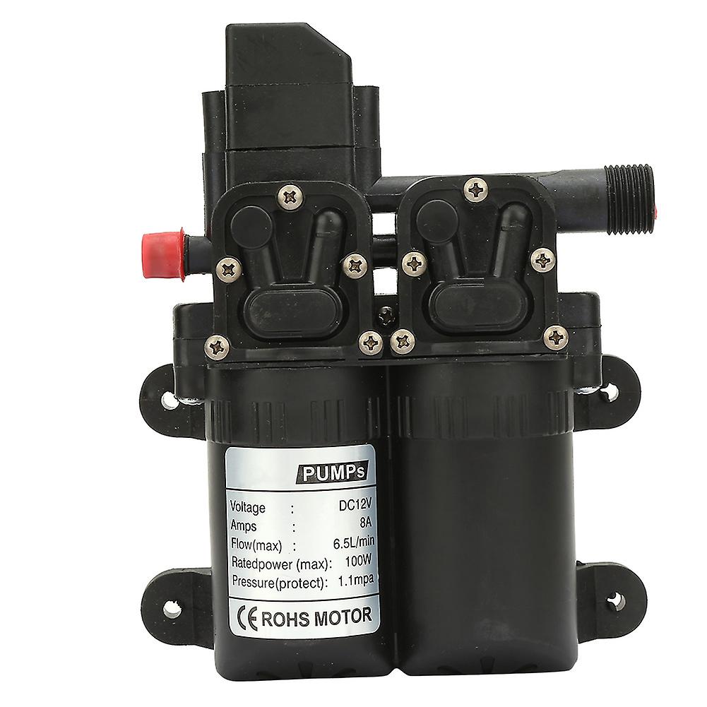 Double Suction Electric Self Priming Diaphragm Water Pump 12v 100w(black)