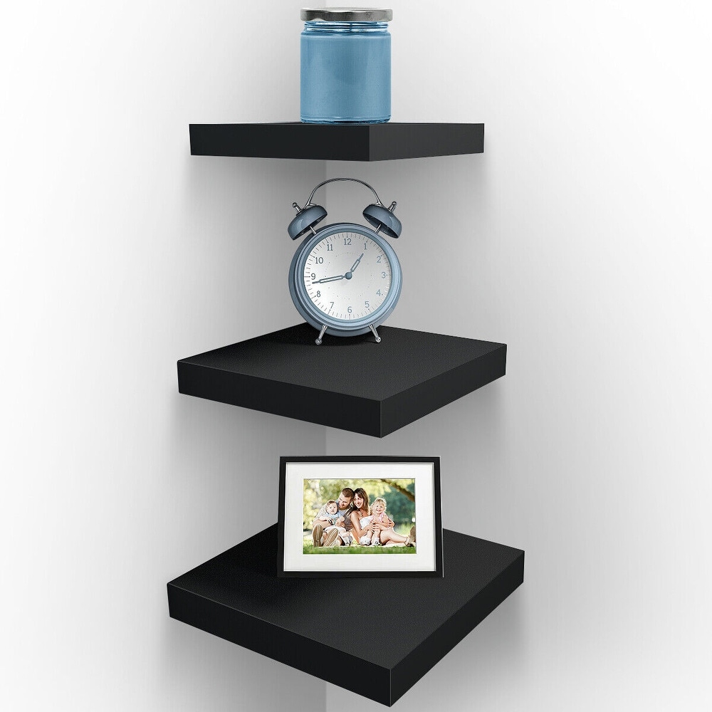 Square Wall Mount Corner Floating Shelves