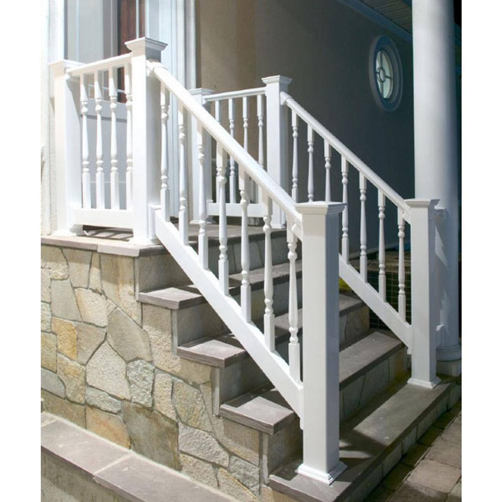 RDI 4 in. White Standard Base Kit for Porch Post 73018005