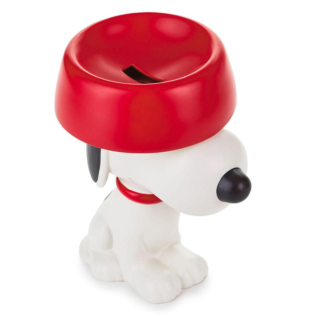 Hallmark  Peanuts® Snoopy With Dog Dish Ceramic Coin Bank