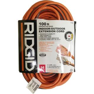 RIDGID 100 ft. 143 Extension Cord HW143100ROG