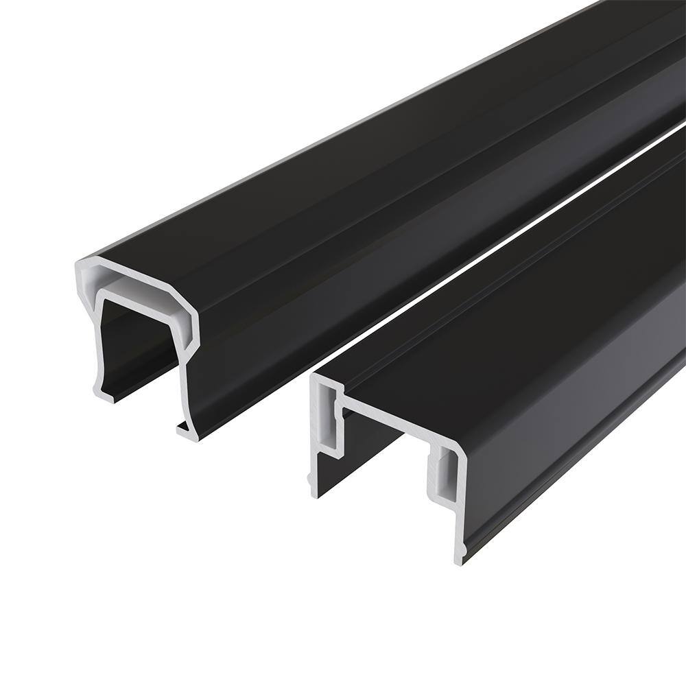 Fiberon CountrySide 6 ft. x 36 in. Composite LineStair Section H-Channel Top Rail Bottom Rail SEC19 S BL 6 29.5SB