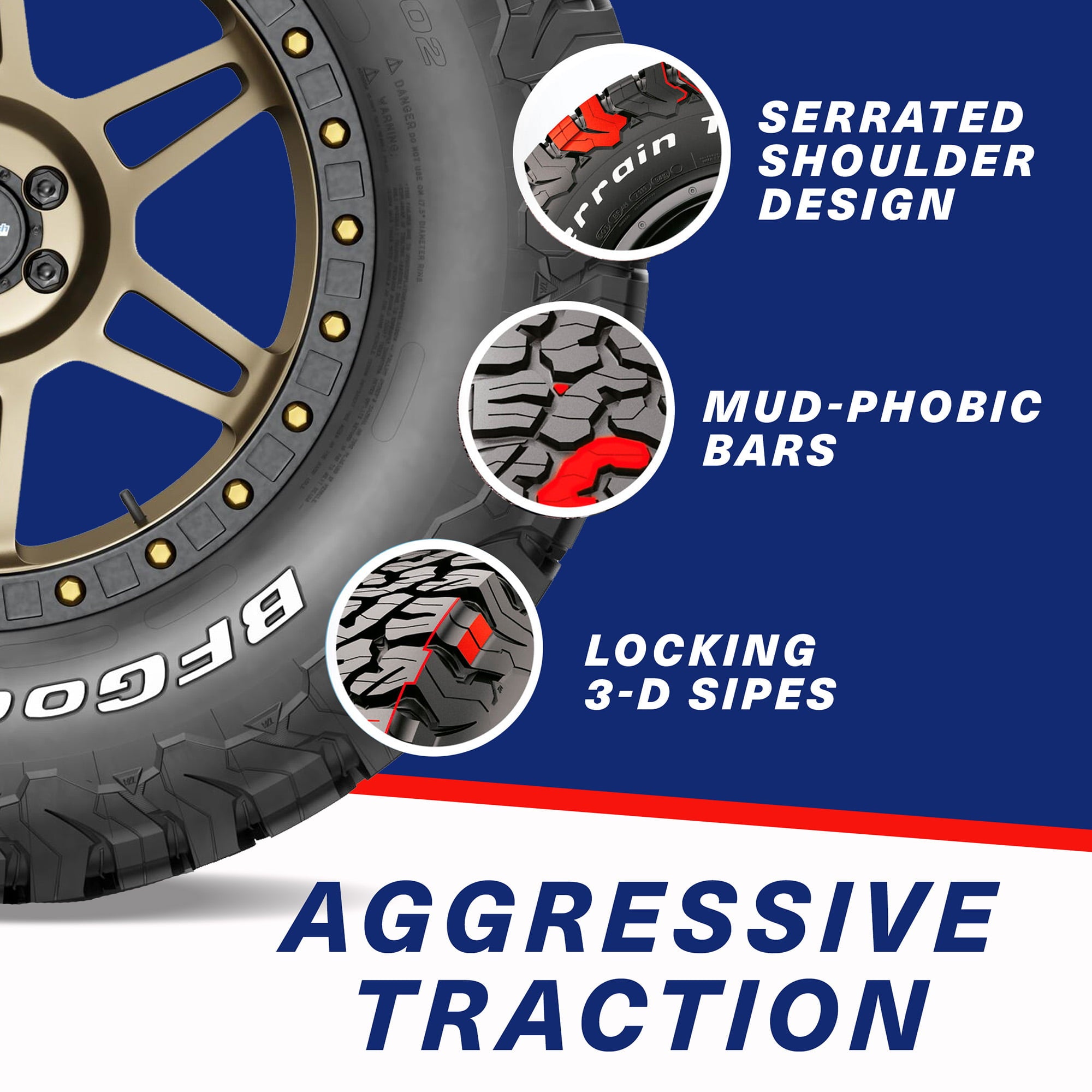 BFGoodrich All-Terrain T/A KO2 All-Season LT265/70R17/E 121/118S Tire