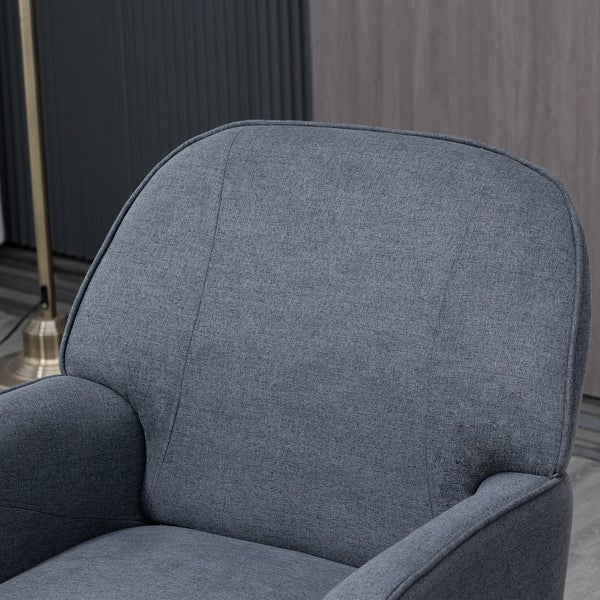 Upholstered Modern Arm Accent Chair