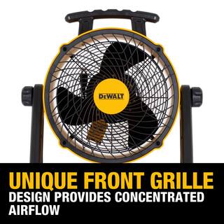 DW 16 in. Yellow 3 Speed Benchtop and Hanging Drum Fan DXF1616