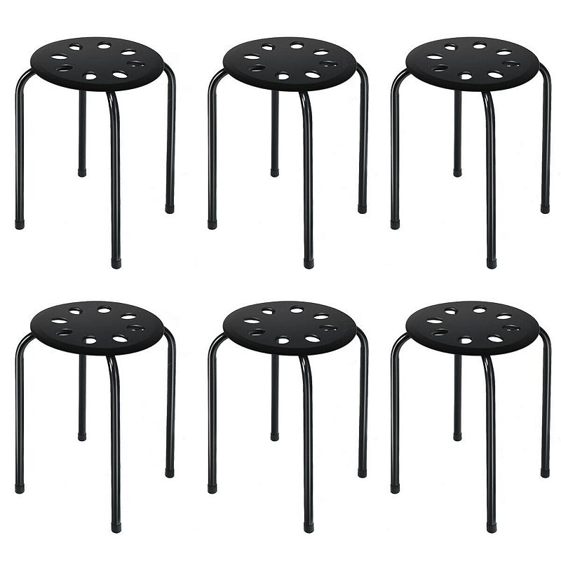 Set of 6 Portable Plastic Stack Stools