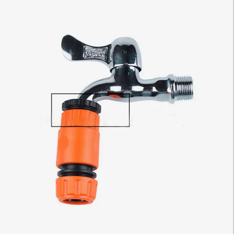 Household faucet Y-type three-way quick-connect diverter hose quick-co