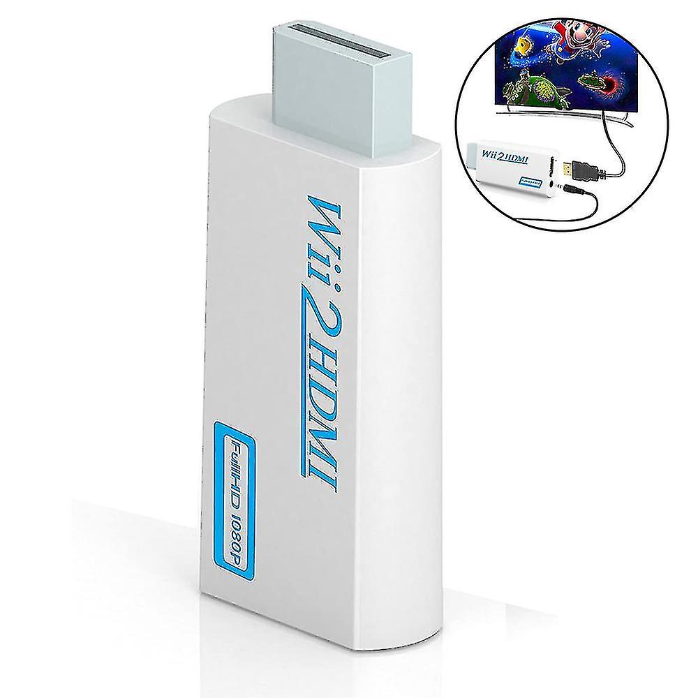 Wii Hdmi Converter Adapter， Wii To Hdmi Connector Output Video 3.5mm Audio - Supports All Wii Displa