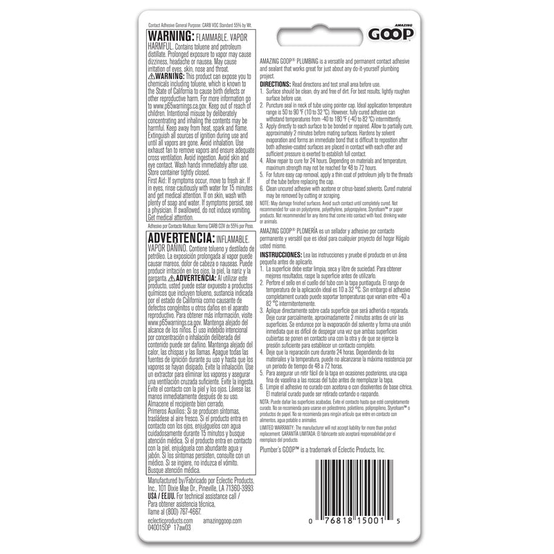 GLUE PLUMBER GOOP 3.7OZ