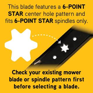 Cub Cadet Original Equipment Xtreme 3-in-1 Blade Set for Select 50 in. Mowers with 6-Point Star OE# 942-05052-X 942-05052-X 490-110-C178