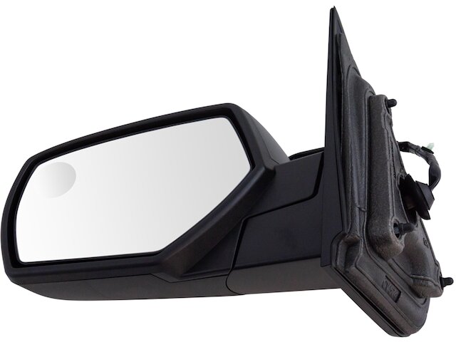 Left Driver Side Power Mirror - Textured Black - with Heated Glass and Spotter Glass - Compatible with 2014 - 2018 Chevy Silverado 1500 2015 2016 2017