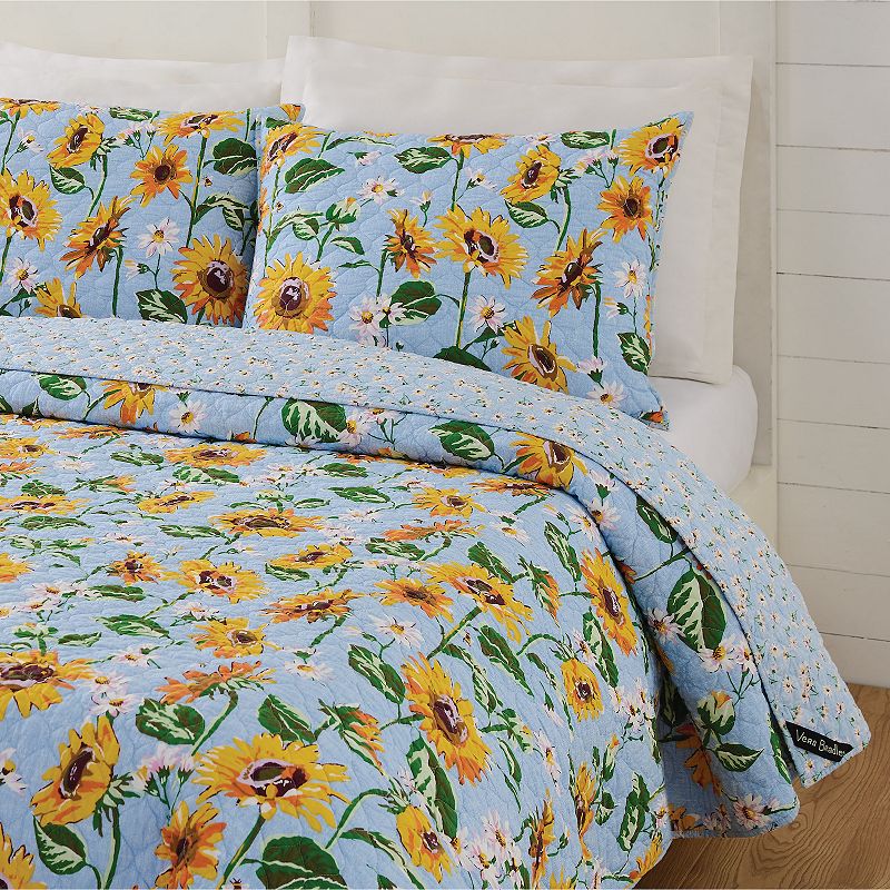 Vera Bradley Sunflower Sky Quilt Set with Shams