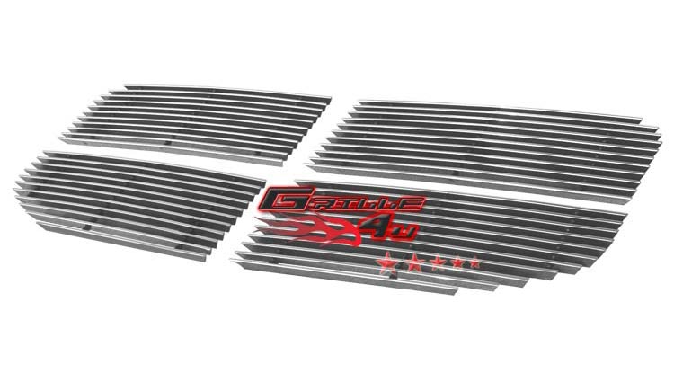 APS Compatible with Dodge Nitro 2007-2011 Main Upper Aluminum Chrome Horizontal Billet Grille Grill Insert D66473A