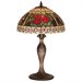 Meyda Tiffany 37789 Stained Glass / Tiffany Table Lamp From The Roses & Scrolls Collection