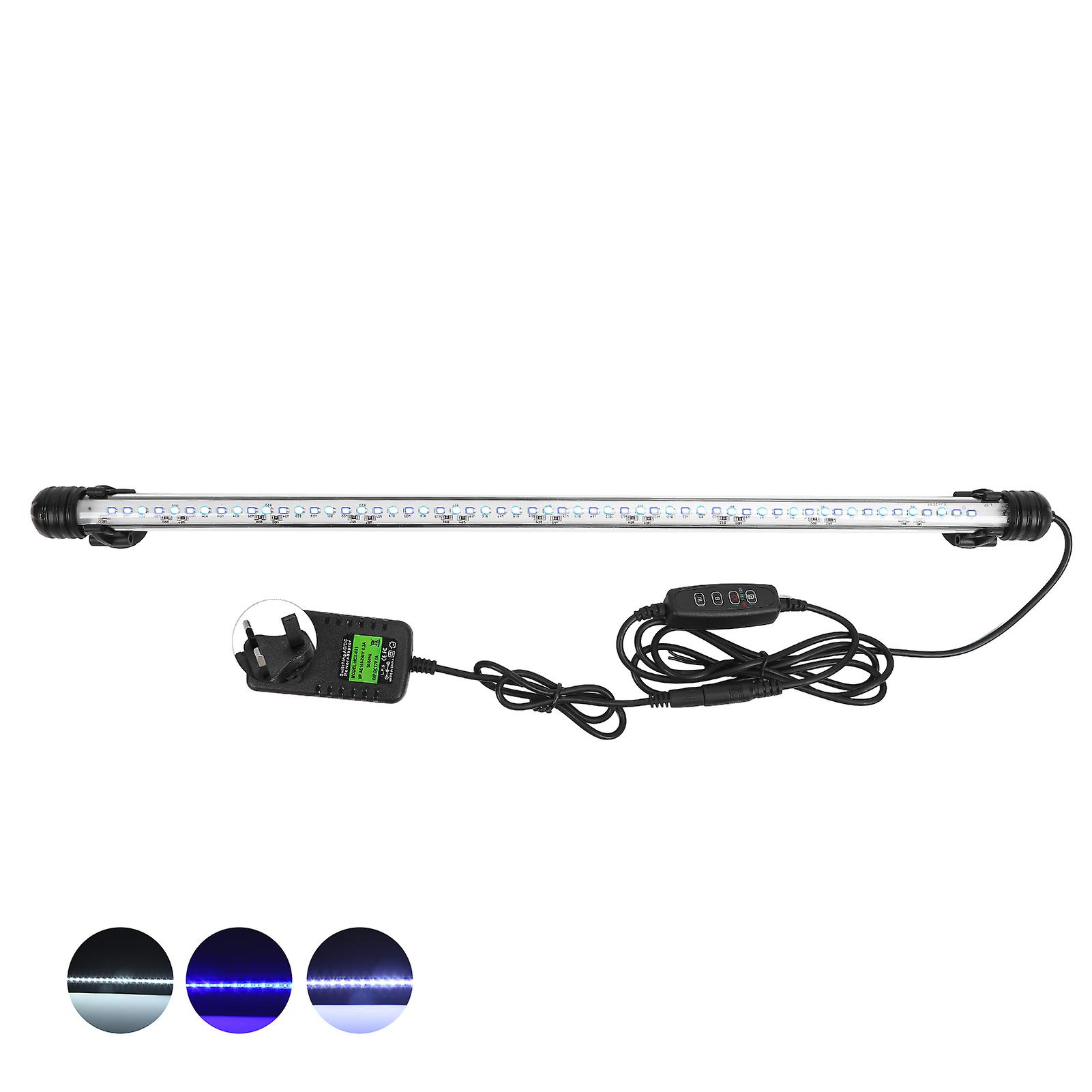 Aquarium Waterproof Dimmable Led Light Fish Tank 3 Light Modes Submersible Light 100240vatl-57a Uk Plug 100240v