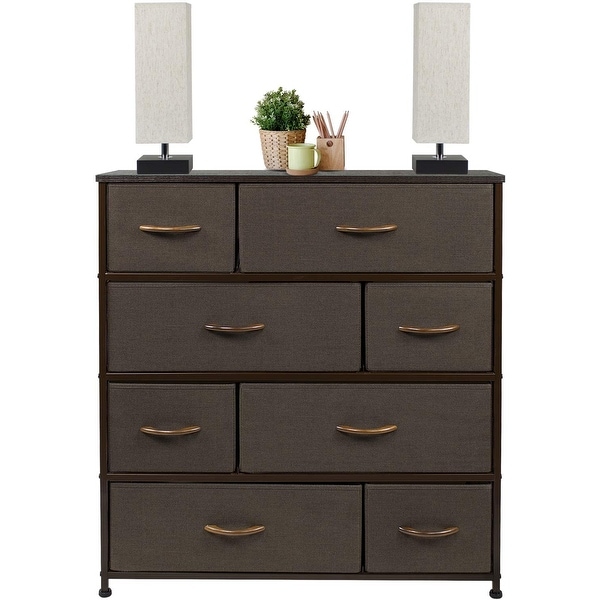 Dresser w/ 8 Drawers Furniture Storage and Chest Tower for Bedroom - - 34478683