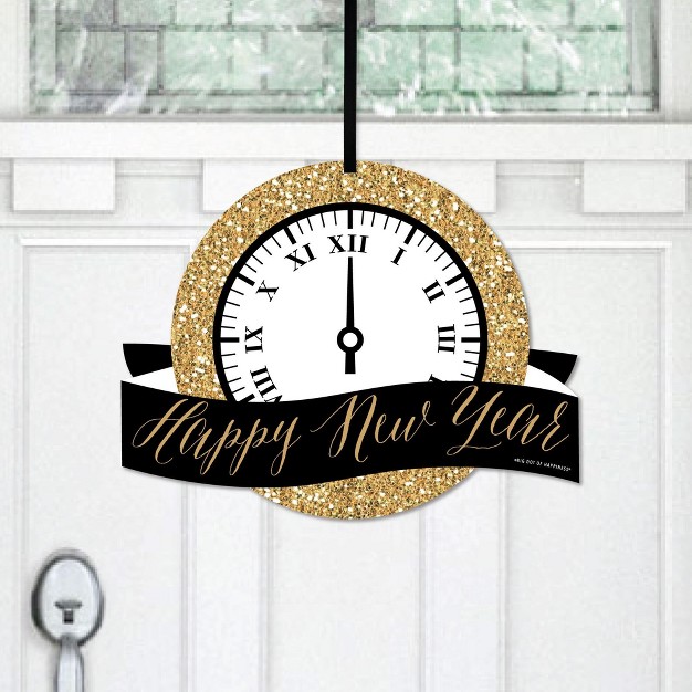 Big Dot Of Happiness New Year x27 s Eve Gold Hanging Porch New Years Eve Party Outdoor Decorations Front Door Decor 1 Piece Sign