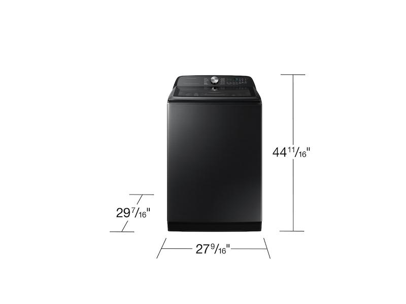 Samsung WA52DG5500AVUS 5.2 Cu. Ft. Large Capacity Smart Top Load Washer With Super Speed Wash In Brushed Black