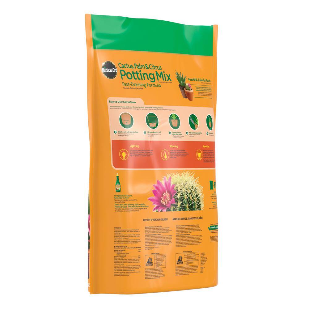 Miracle-Gro 8 Qt. Cactus Palm and Citrus Potting Mix 72078500