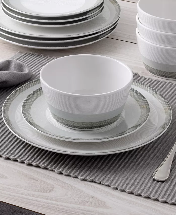 Noritake Colorscapes Layers 12 Piece Coupe Dinnerware Set