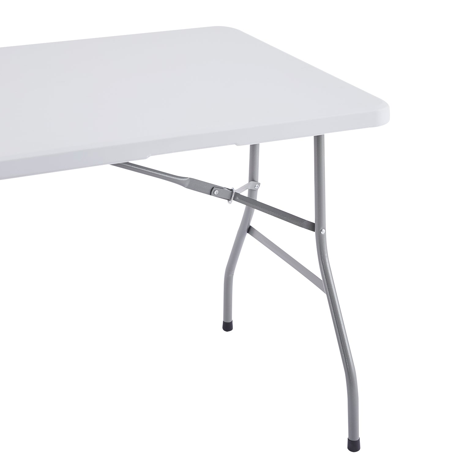 Naomi Home Folding Table 5ft Foldable Table Dinner Table Collapsible Portable Tables Folding Multipurpose Rectangular Resin Fold Up Table 5 Foot for Outdoor Camping Picnic Party- White