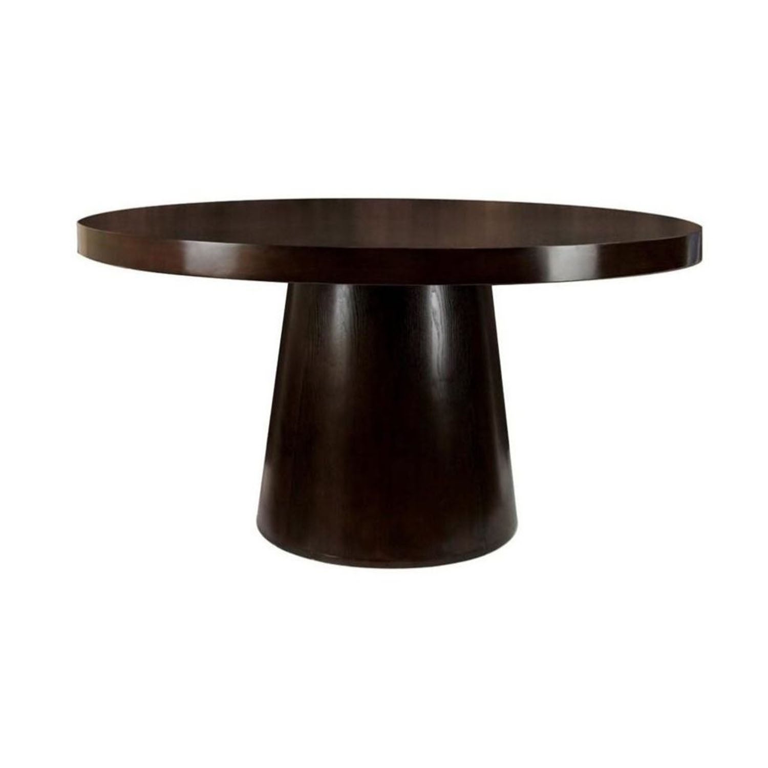 Wooden Round Dining Table in Espresso Finish