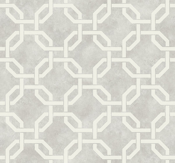 Jessop Geo Wallpaper in Off-White and Neutrals by Carl Robinson