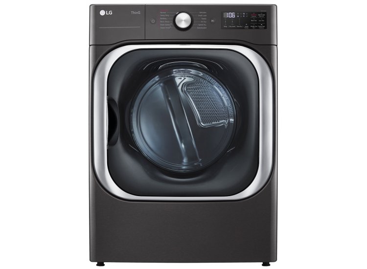 LG 9 Cu. Ft. Black Steel Front Load Electric Dryer With TurboSteam And Built-In Intelligence