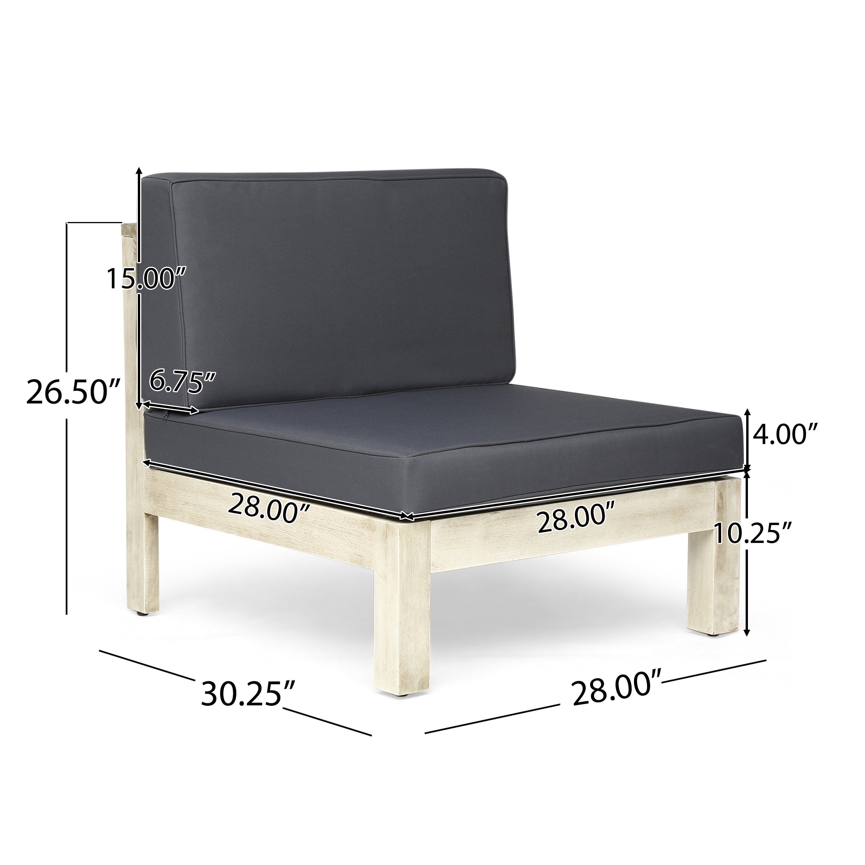 Cynthia Outdoor Acacia Wood 10 Seater U-Shaped Sectional Sofa Set with Two Coffee Tables