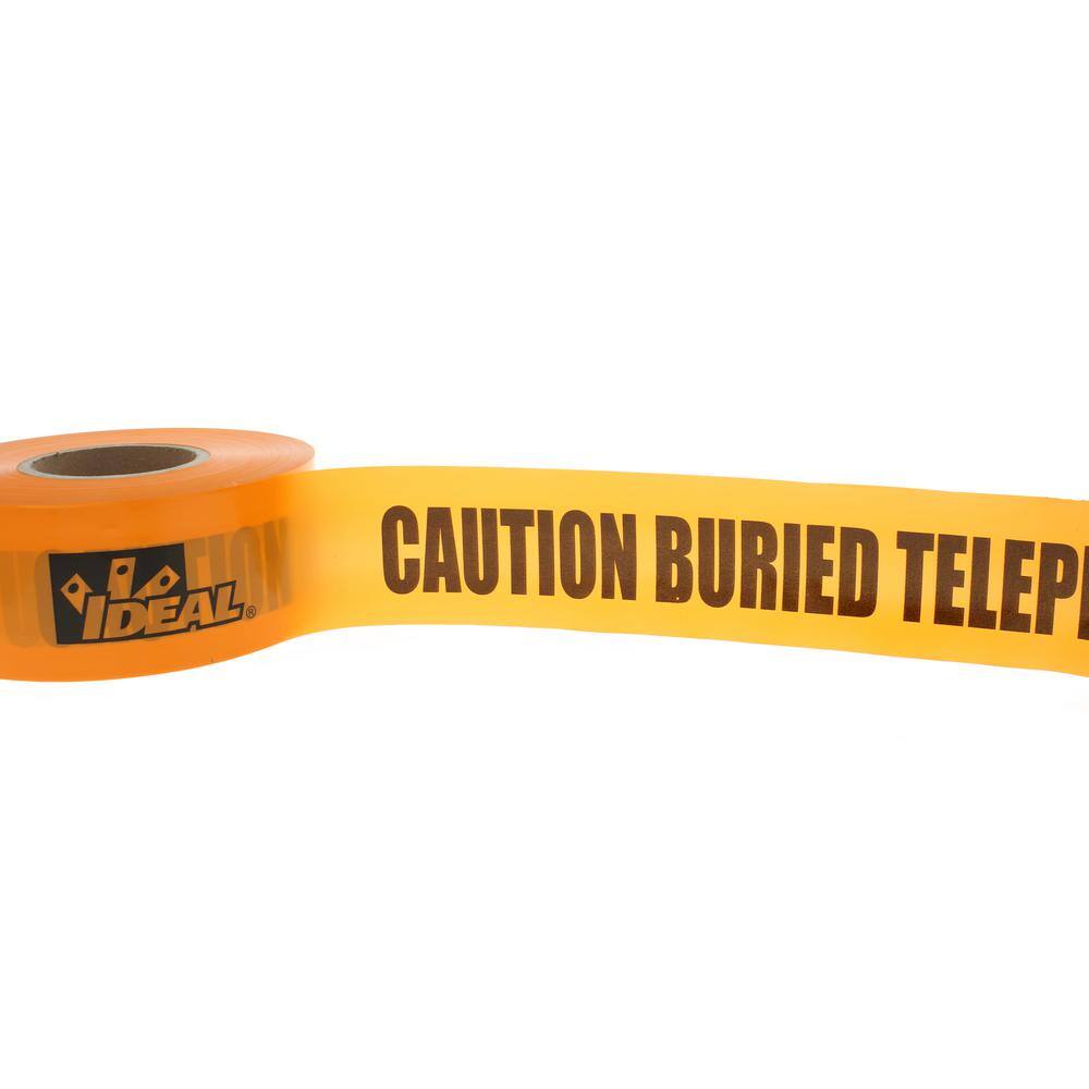 IDEAL 3 in. x 1000 ft. Non-Detect Underground Caution Buried Telephone Line Orange 42-103