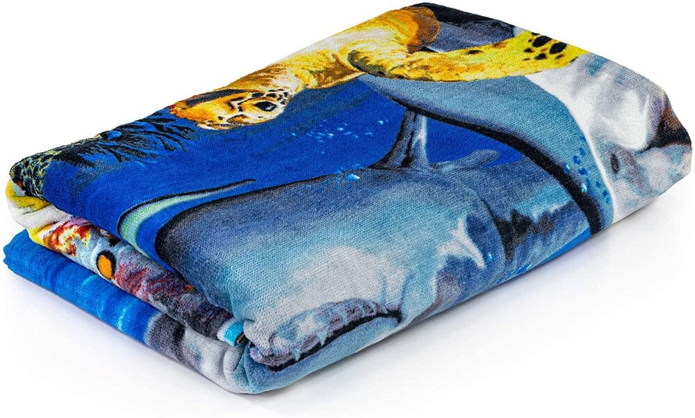 Ocean Animals Cotton Beach Towel