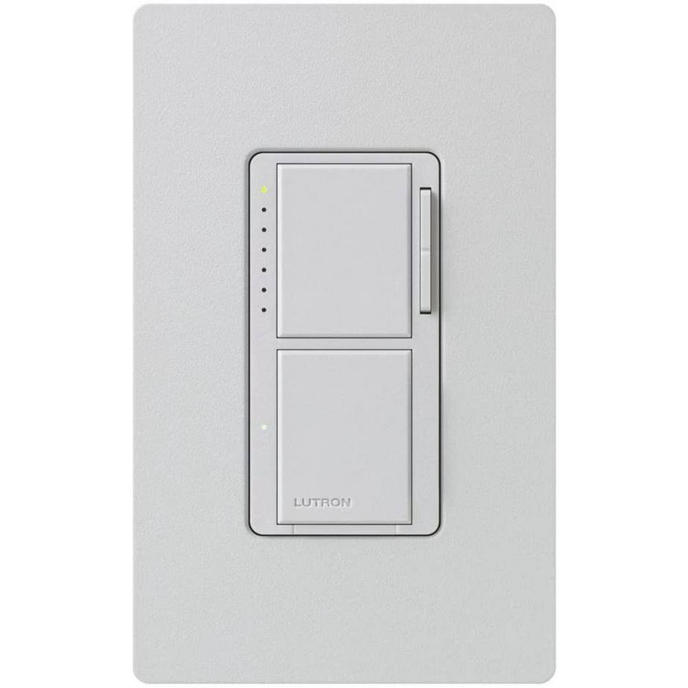 Lutron Maestro Dual Dimmer and Switch For Incandescent Bulbs Only 300-WattSingle-Pole Palladium (MA-L3S25-PD) MA-L3S25-PD