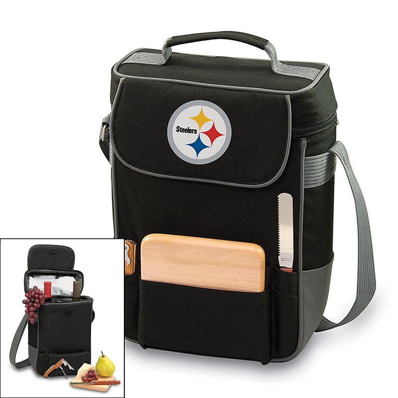 Picnic Time Pittsburgh Steelers Duet Insulated Wine Tote