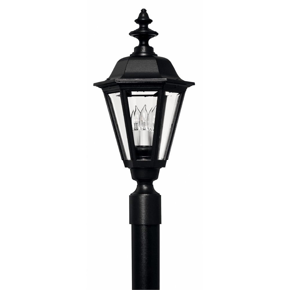 Hinkley Manor house 1 Light Outdoor Post Mount in Black